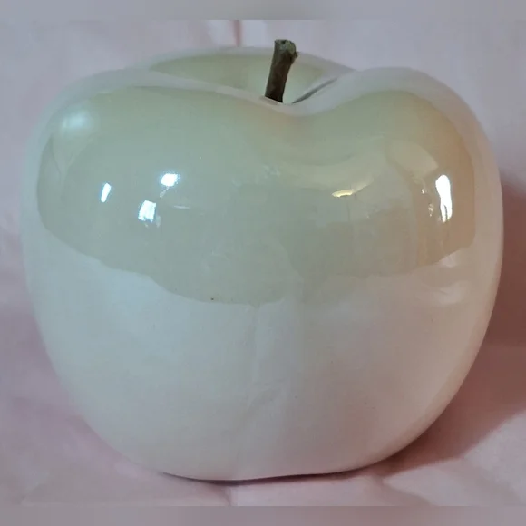 IRIDESCENT CERAMIC APPLE - Picture 2 of 7